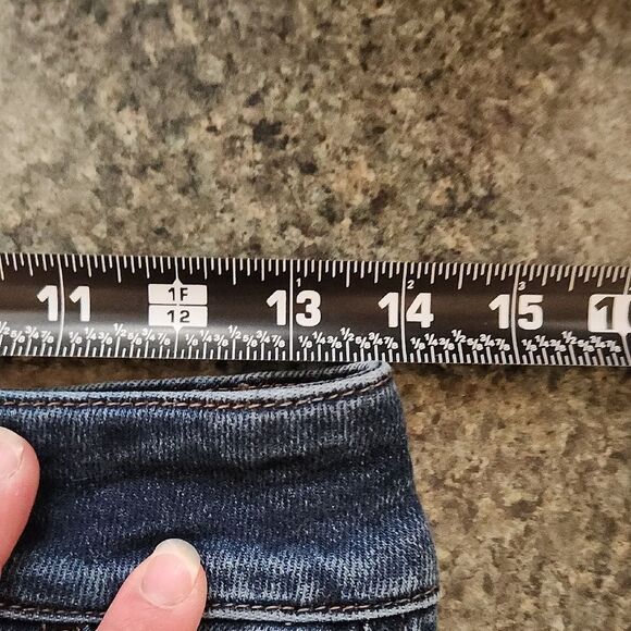 Rock & Roll Denim Blue Flare Wide Leg Jeans Pants Women 27 Waist  32 Inseam - Picture 6 of 13